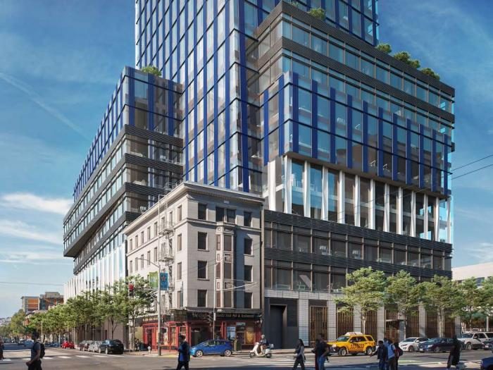 20-story high-rise residential building under design in San Francisco
