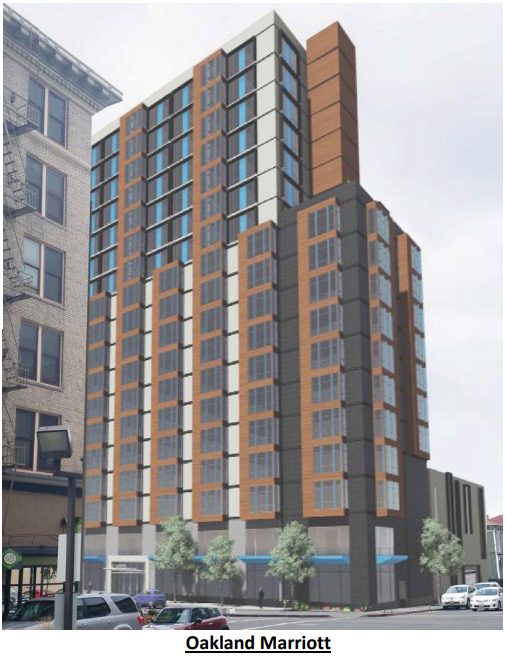 Oakland Marriott hotel tower rendering
